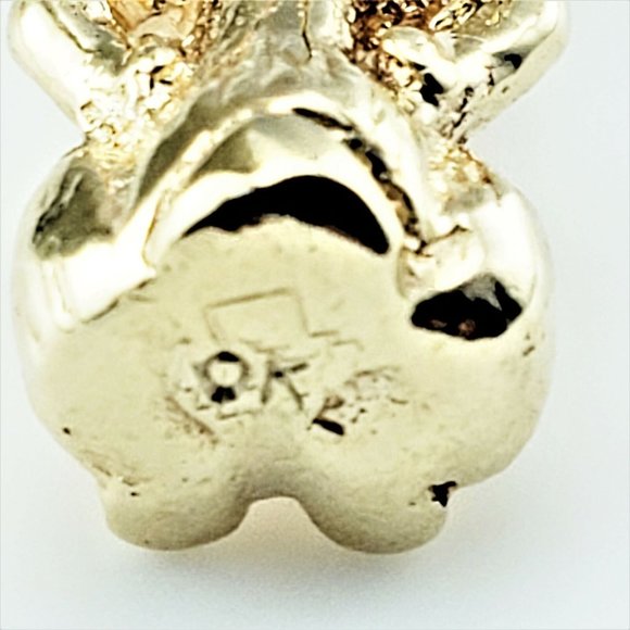 Vintage 10 Karat Yellow Gold Rabbit Charm #8272 - Picture 6 of 7